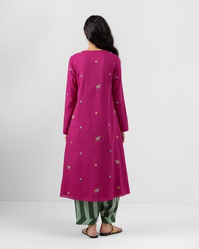 Anjali Embroidered Kurta — back